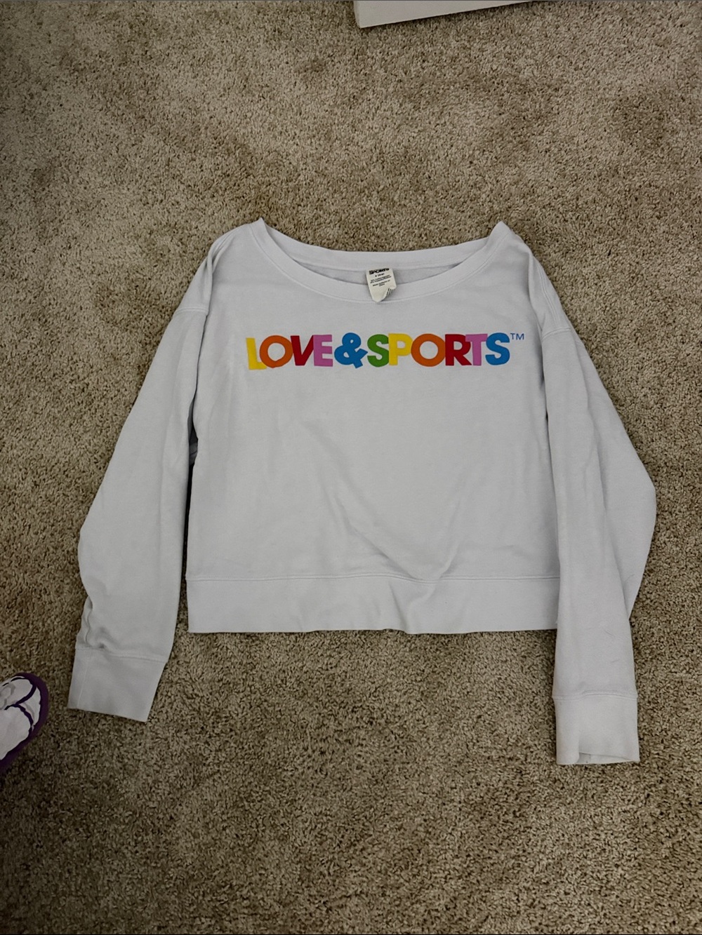 LOVE&SPORTS White Crewneck Sweatshirt